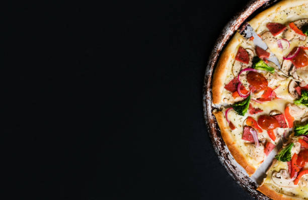 istock Hot homemade italian pizza ready to eat 2201871319