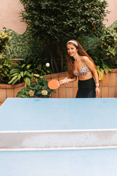 istock Woman playing table tennis 2201876506