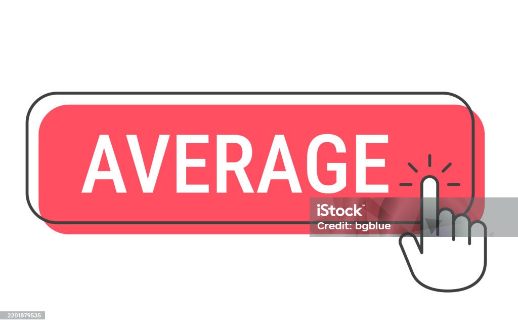 Normal Click Average Click Button With Hand Cursor On White Background Stock ...