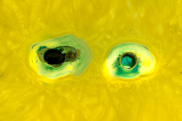 Agate macro detail. close-up of a textured semi-precious gemstone background. backlight transparency
