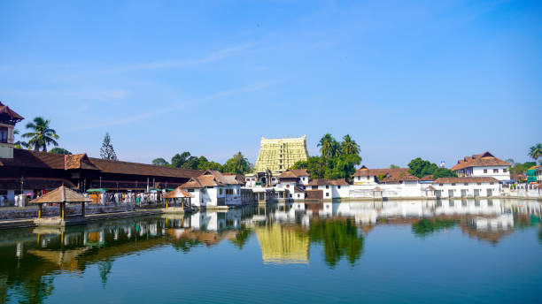 Sree Padmanabhaswamy Temple in karela with lake