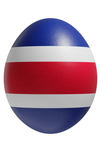 istock Rendered easter egg with a flag of Costa Rica on the surface. 2201890706