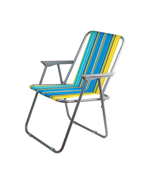 istock Camping folding chair isolated on white background 2201890711