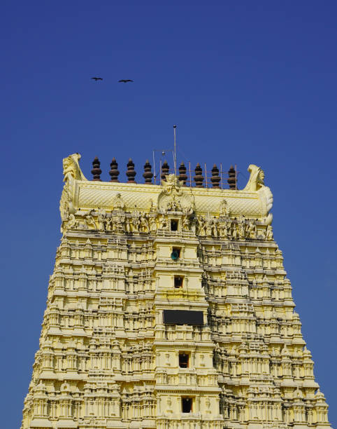 istock Hindu temple Ramanathaswamy closeup view 2201891222