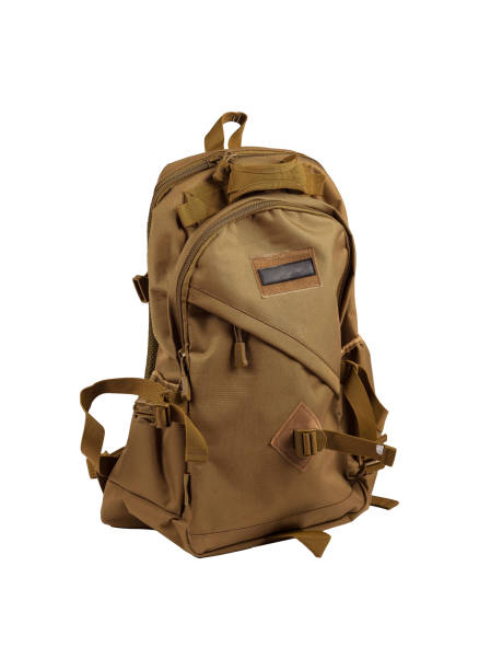 istock Military green rucksack isolated on white 2201891681