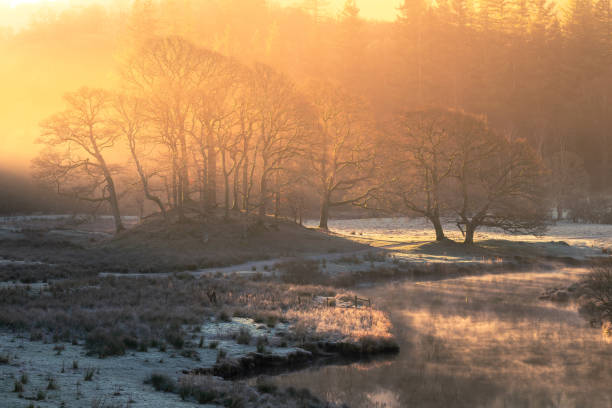 istock Winter light at River Brathay, Elterwater, Lake District, UK. 2201895519
