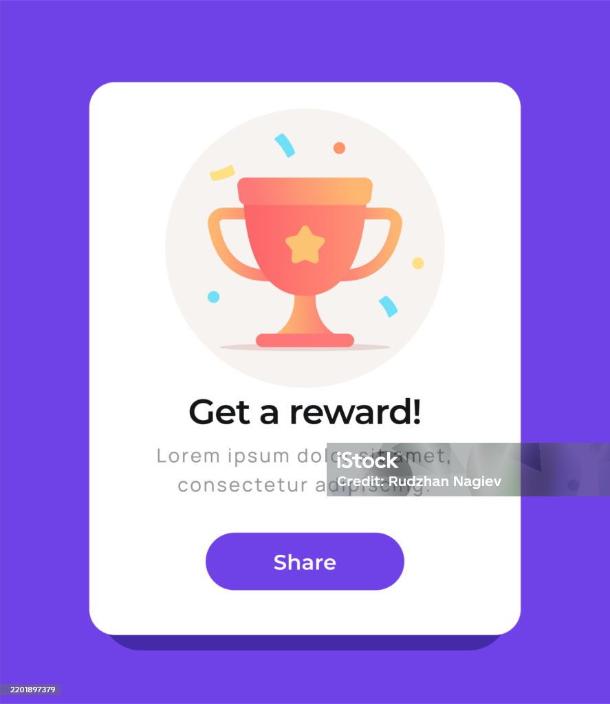 Congratulations User Interface Congratulations Pop Up Banner Pop Up Notification For Receiving Reward ...