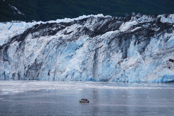 istock Small Boat in Front of Glacier in Alaska 2201908827