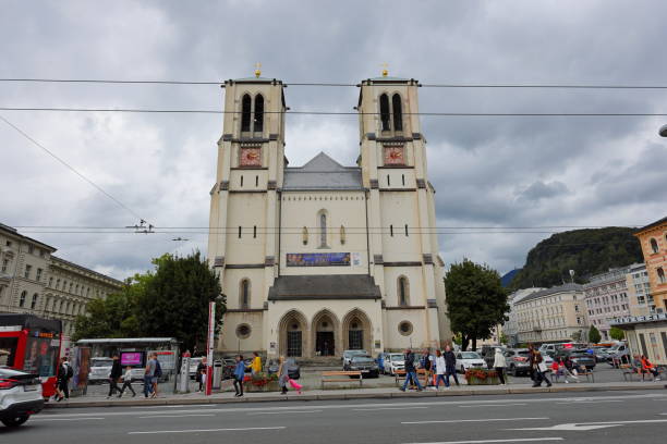 Salzburg, Austria–September 9th, 2024: Street view in Salzburg, Austria