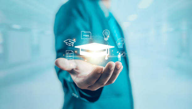 istock and online webinar.  who attends online lessons on a digital Education  learning online with webinar, learn,training, education, course, tutorial, 2201915000