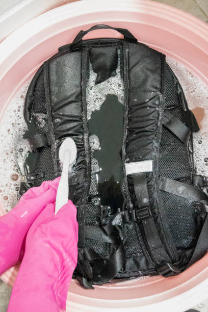 istock Schoolbags being washed for the new semester 2201916473