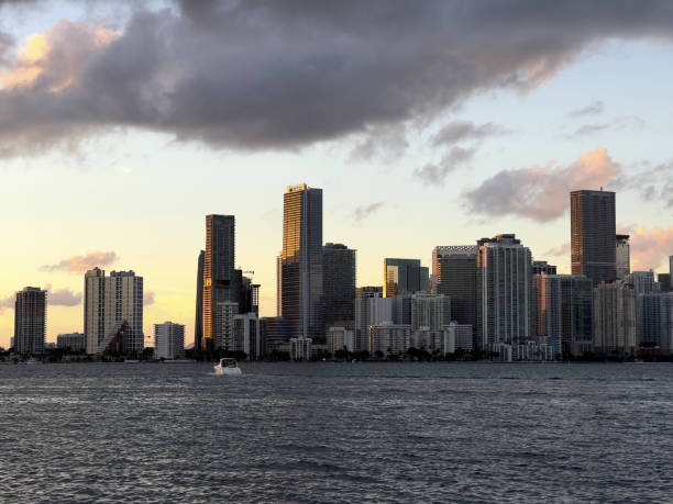 istock The stunning skyline of Miami, Florida, at sunset. 2201918425
