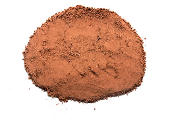 istock photo of cocoa powder on a white background 2201918785