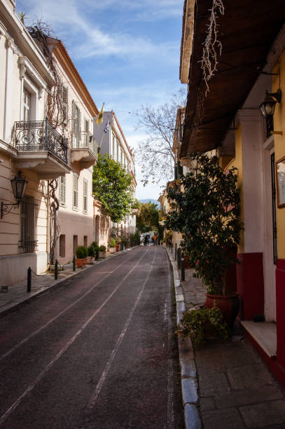 istock Street view in Plaka district of Athens 2201927126
