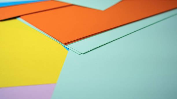 istock Colorful sheets of paper create an artistic display for crafting 2201929761