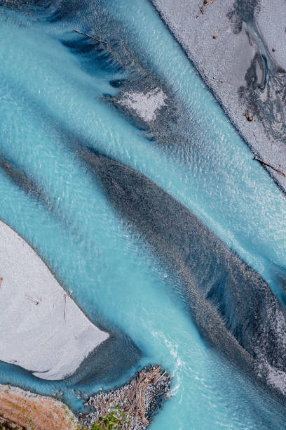 istock Top down view of glacial river in Alaska 2201930903