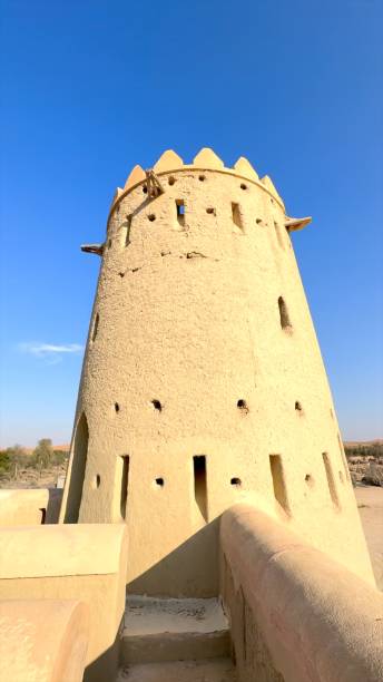 istock Vertical screen: Abu Dhabi, UAE - December 25, 2024:Desert fort sandstone structure restored with modern techniques and ancient precision reflects desert fort heritage and fort innovation Desert fort 2201941606