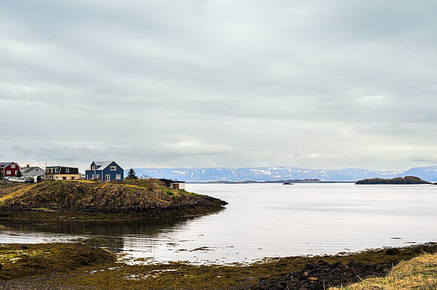 cityscape of the city of Stykkisholmur, Snaefellness Peninsula, Iceland
