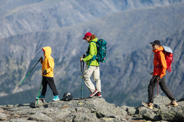 istock Family trekking in Mountain 2201945279