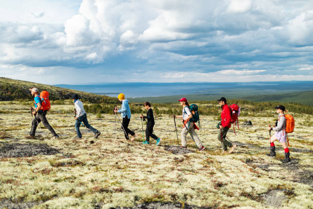 istock Friends trekking in Mountain 2201946492