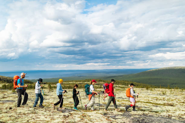 istock Friends trekking in Mountain 2201946493