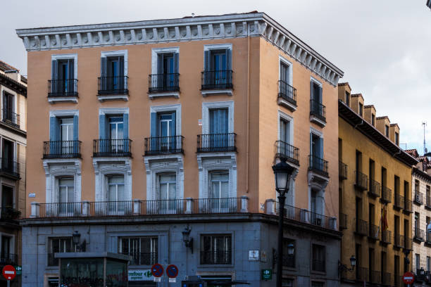 Classical office building in Madrid, Spain