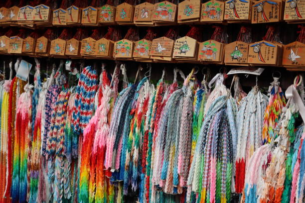 Japanese ema, prayer plaques, Shinto shrine, Buddhist temple, wooden tablets, Japan culture, spiritual photography, Japanese traditions, temple prayers, wish boards, travel photography, Tokyo shrine, Kyoto temples, sacred rituals, fortune telling