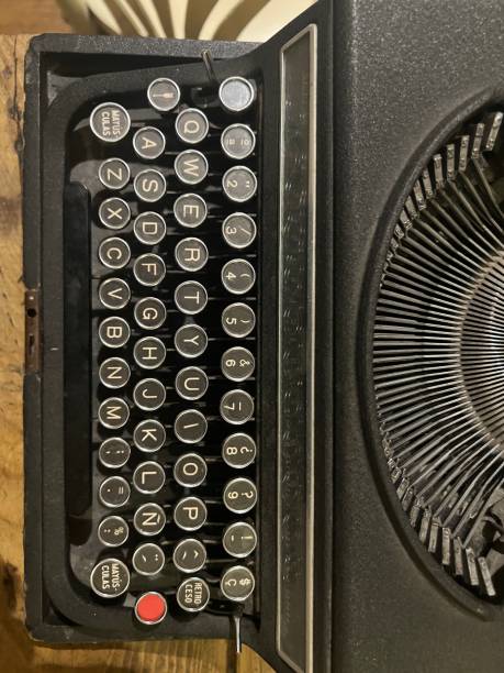 istock Top view of an old typewriter 2201951895