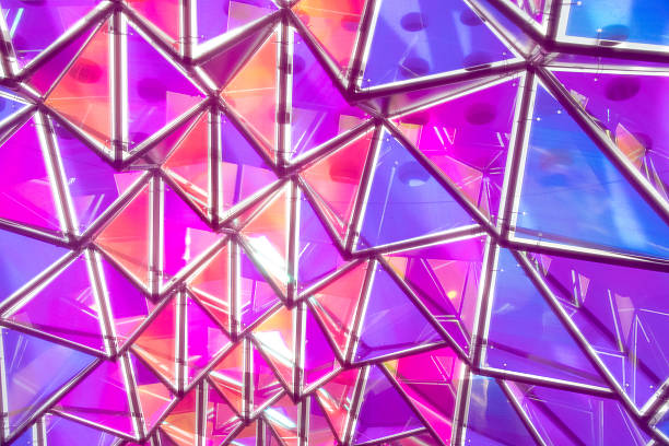 istock Purple and Pink Geometric Sculpture 2201957978