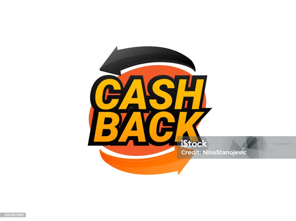 C2 Cash Rack Cash Back Sticker Design Cash Back Label Design Vector Illustration ...
