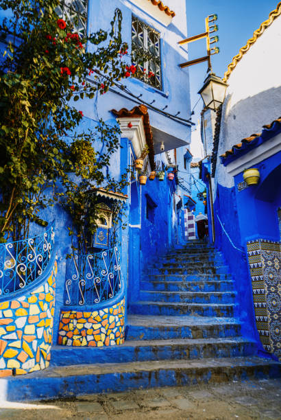 istock Charming Alleyway in Chefchaouen, Morocco's Blue City 2201973977
