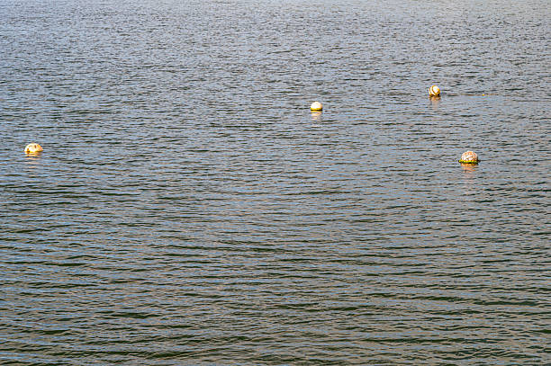 Detail of various colors reflected on the surface of the water