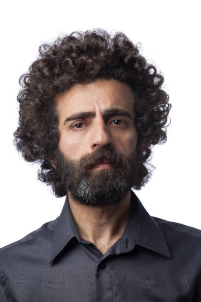 istock Mugshot of man with beard 2201975766