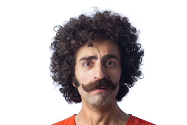 istock Portrait  of frightened mature man on white background 2201976521