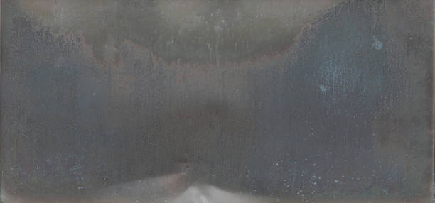 istock Panoramic surface with antiqued metallic texture and weathered details -  sesion 2 2201982963