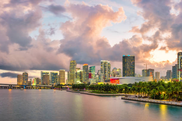 istock Downtown Miami Skyline Florida Sunset USA 2201983416