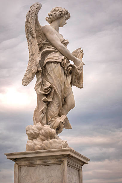 istock statue of angel in Rome 2201990100