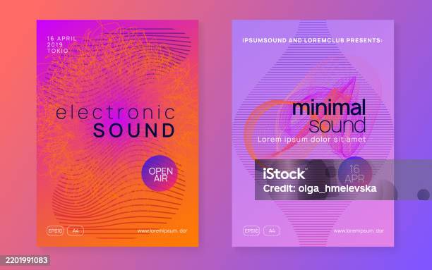 Techno Sign Techno Background Trance Vector Night Club Flyer Psychedelic Disco ...