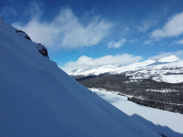 istock Bow lake glacier ski touring 2201995718