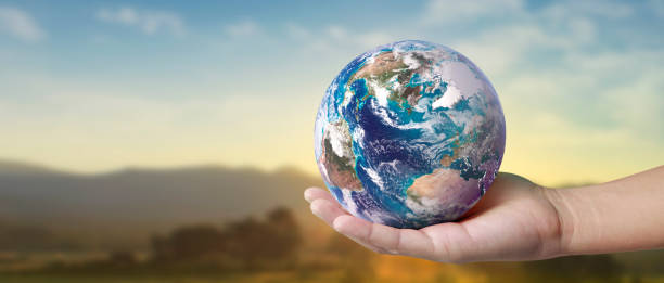 istock Globe ,earth in human hand, holding. Earth image provided by Nasa 2201999122