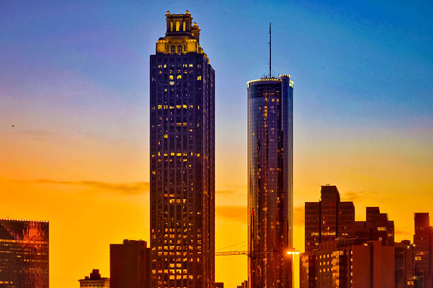 istock Vibrant Sunset Sky In Downtown Atlanta 2202007181