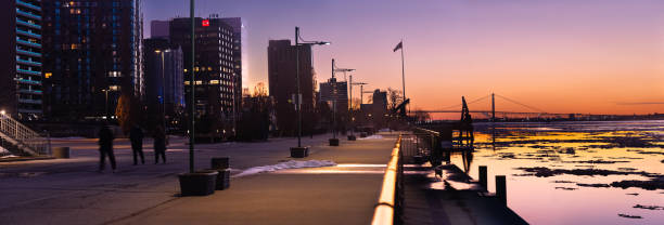 istock Windsor, Ontario Winter Skyline at Dusk 2202010348