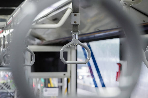 istock Steady Grip: Modern Bus Hand Strap with Urban Transit Vibes 2202010596
