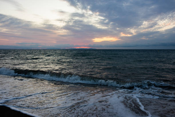 istock Beautiful sunset beach by the sea 2202022669