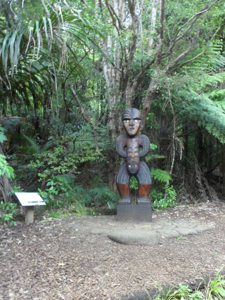 istock Maori carving sculpture in a forest 2202025650