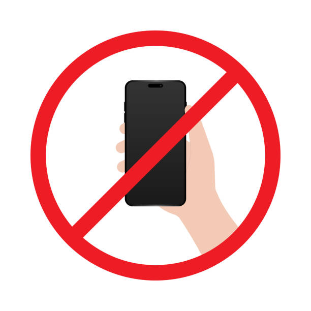 istock No Cell Phone. No Mobile Phone Sign. Phone Not Allowed. No texting or Calling. 2202027916
