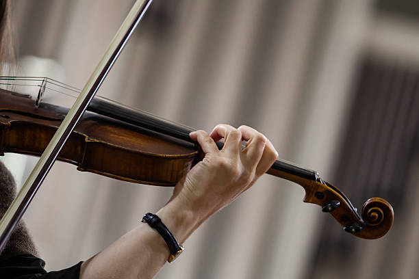 istock Violin in the hands of a musician 2202029829