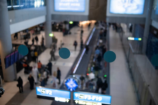 A perfectly normal day at an airport with many passengers come and go