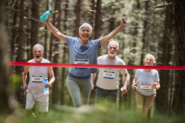 istock Yes, I have won the marathon! 2202034874