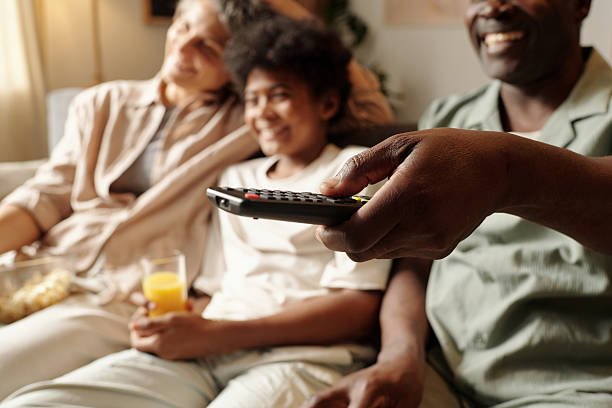 istock Watching Television and Relaxing Together at Home 2202036507